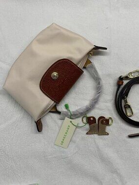 💌Longchamp Cream Mini Crossbody Bag Le Pliage